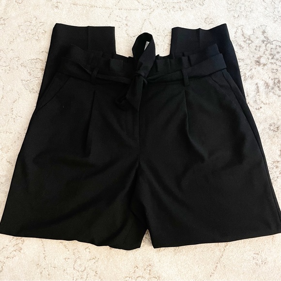 RW&CO. Suiting Black Paper-bag Highwaisted Dress Pants Size 8 - Picture 4 of 8